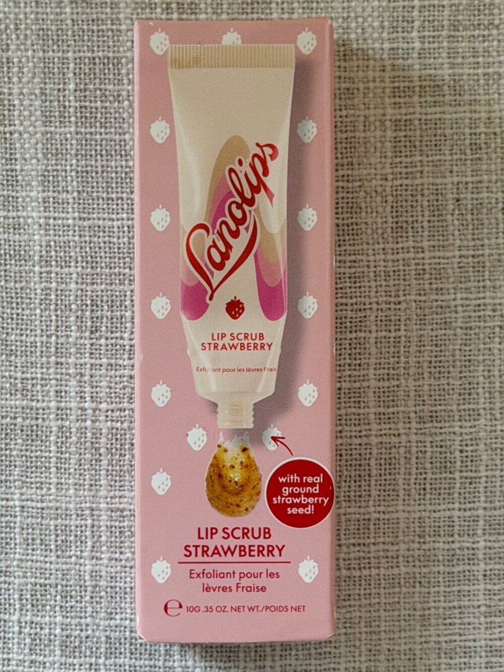 New in Package Lanolips Lip Scrub Strawberry